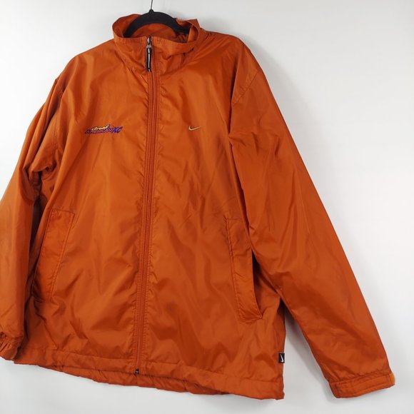 Nike orange Full Zip Jacket, windbreacker large - Picture 2 of 11